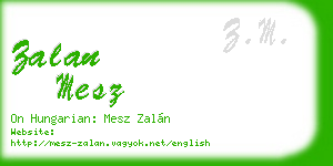 zalan mesz business card